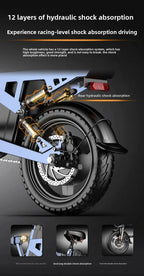 14-inch foldable E-Bike aluminum alloy explosion-proof tire electric bicycle for adults with multiple shock absorption bicycles