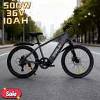 24-inch electric bicycle with 500W power 36V 10AH safety battery makes it easy and labor-saving for adults to ride E-bike