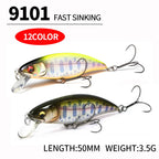 Fishing 50mm 3.5g Swimbaits Bass Big Fish Crankbaits Fishing Lure Floating Wobblers for Pike Minnow Lure Fishing Tackle