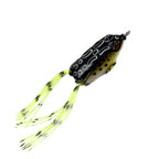 Fake Bait Lure Frog Bait Black Fish Special Kill Simulated Double Hook Point Upturned Soft Bait Floating Water Fishing Black Kin
