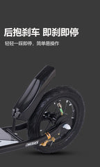 Adult Handbrake Scooter For Teens To Work Big Wheel Two-wheel Foldable Urban Campus Mobility Scooter Hot New