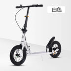 Adult Handbrake Scooter For Teens To Work Big Wheel Two-wheel Foldable Urban Campus Mobility Scooter Hot New