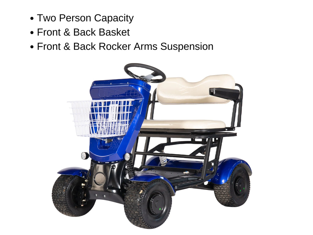 (Golf01) 4 Motor High Quality 2 Person Elderly Mobility Scooter Golf Buggy Cart Golf Car