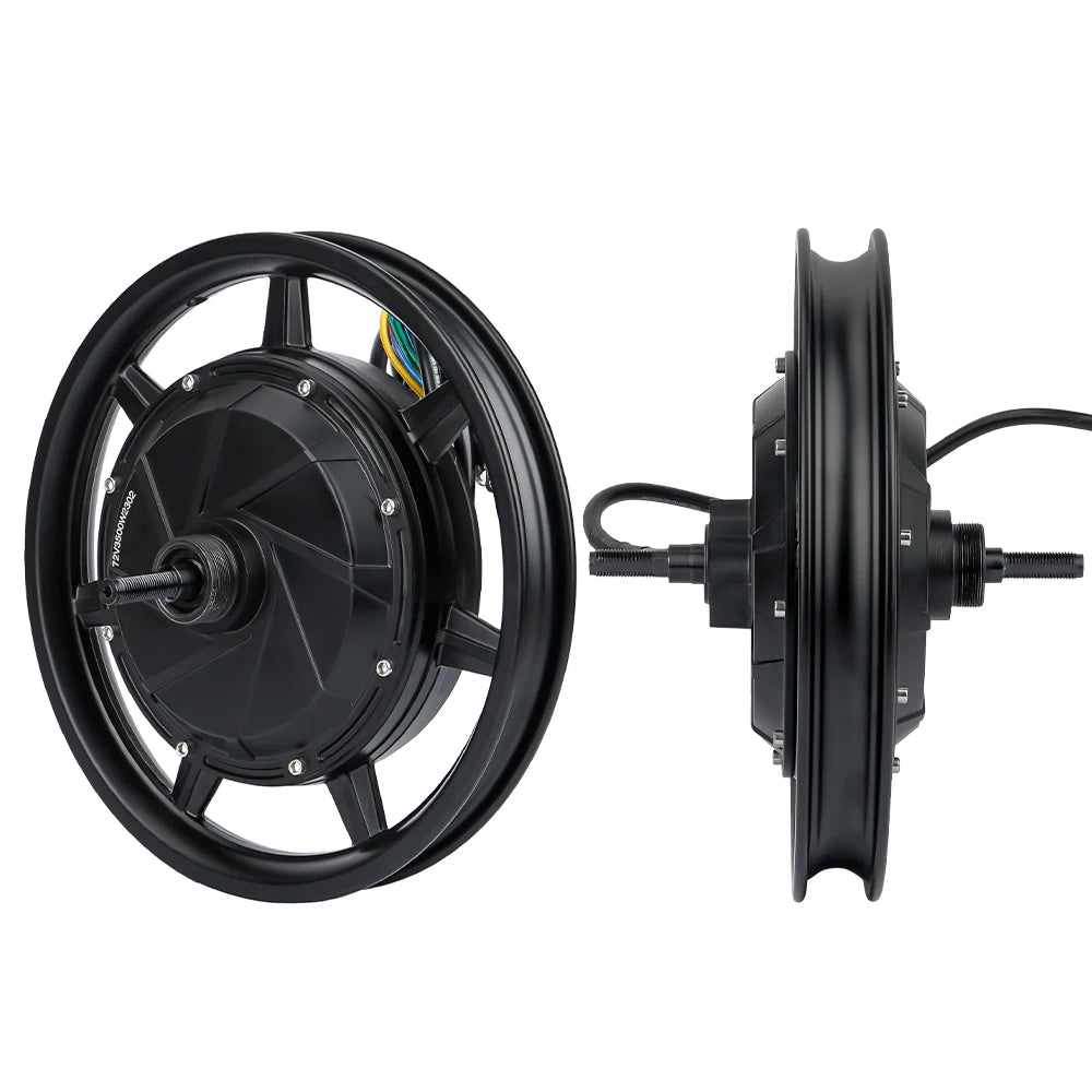 120KM/H Hub Motor with Tire 14x2.125 Electric Bicycle Wheel 48V 60V 72V 1500W-3500W Ebike Brushless High Speed 1200RPM Scooter
