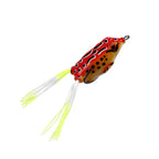 Fake Bait Lure Frog Bait Black Fish Special Kill Simulated Double Hook Point Upturned Soft Bait Floating Water Fishing Black Kin
