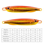 Fishing Lure 10g15g20g30g40g60g Trolling Artificial Hard Bait Bass Casting Jigging Fish Lure Sinking Spoon Tackle Metal Jig
