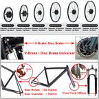 Ebike Conversion Kit 24V/36V/48V 250W Front Rear Brushless Gear Hub Wheel Motor 16-29inch 700C  for Electric Bicycle Kit