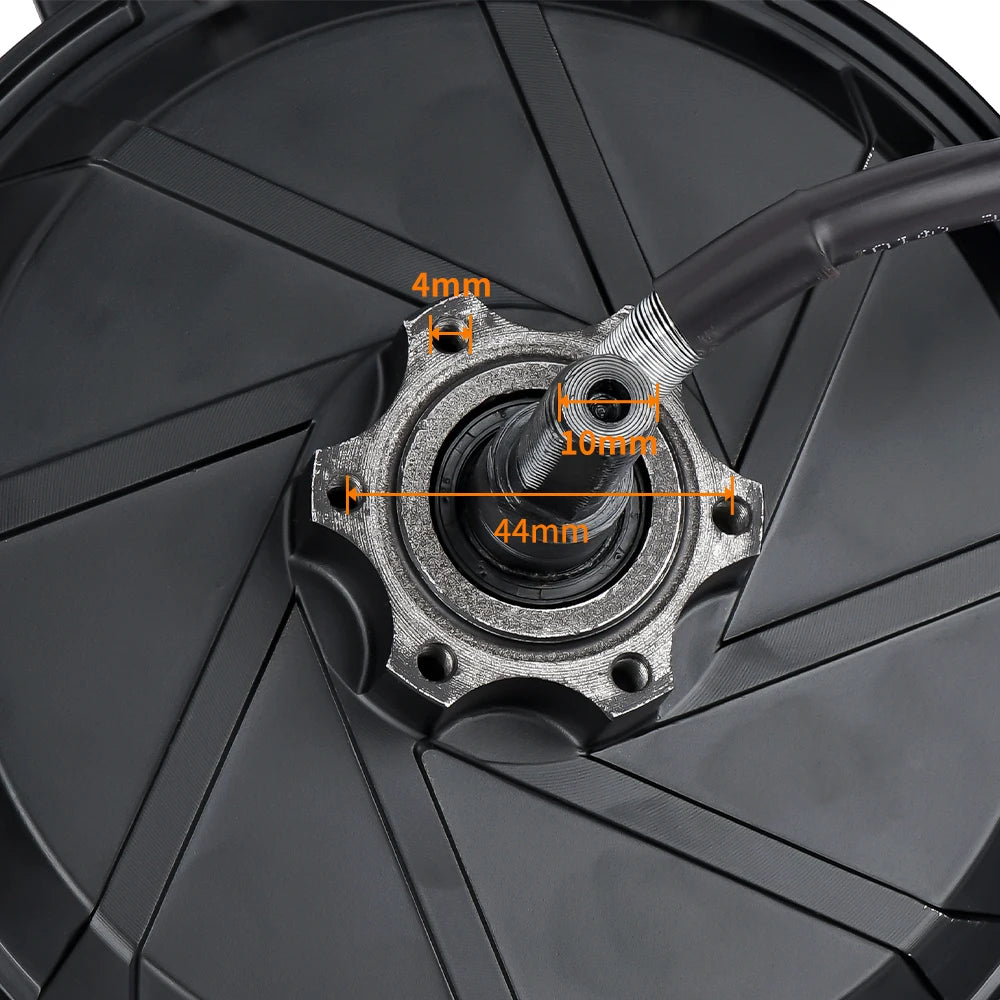 120KM/H Hub Motor with Tire 14x2.125 Electric Bicycle Wheel 48V 60V 72V 1500W-3500W Ebike Brushless High Speed 1200RPM Scooter