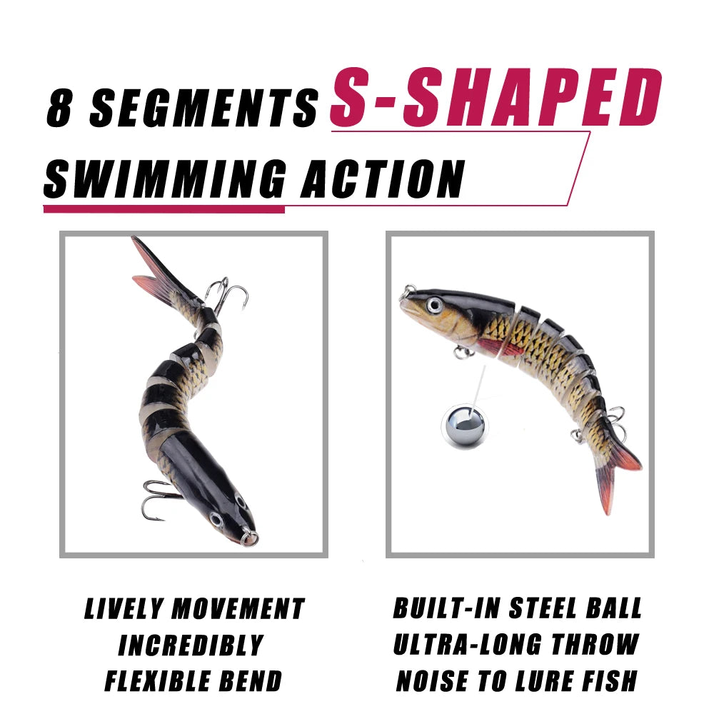Fishing Lures Multi Jointed Swimbait Crank Bait Slow Sinking Bionic Artificial Bait Freshwater Saltwater Trout Bass Fishing Acce