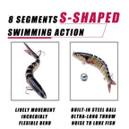 Fishing Lures Multi Jointed Swimbait Crank Bait Slow Sinking Bionic Artificial Bait Freshwater Saltwater Trout Bass Fishing Acce