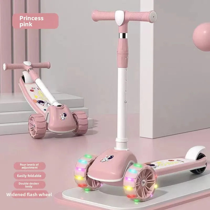 3-in-1 Scooter for Children Aged 1–3, 6–12: A versatile ride-on and push-along scooter for little boys and girls