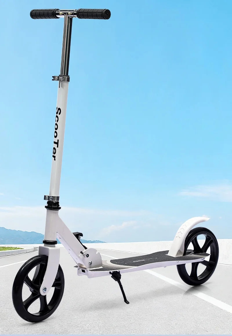 Foldable Kick Scooter Adults Kids Teens Urban Commuter Campus Lightweight Portable Two Wheels Adjustable Handlebars Scooters