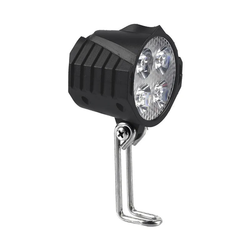 E-Bike 12V 24V 36V 48V 60V 72V Electric Bicycle Light with Horn Waterproof IPX4 Headlight Horn Set Front Headlight Horn Set