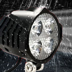 E-Bike 12V 24V 36V 48V 60V 72V Electric Bicycle Light with Horn Waterproof IPX4 Headlight Horn Set Front Headlight Horn Set