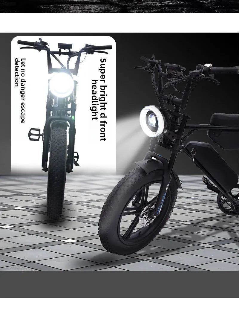 Promotional 20-inch mountain E-Bike, 500W brushless motor adult city electric bike, 48V15AH battery electric scooter