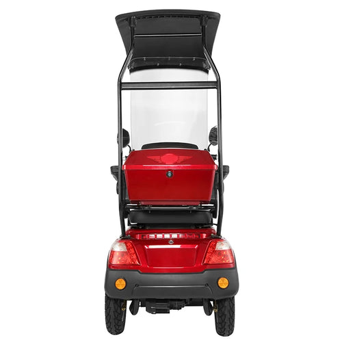 Large Size 2 Seat 3 Wheel 500w Electric Mobility Scooter With Sunny Roof For Adult