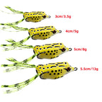Fake Bait Lure Frog Bait Black Fish Special Kill Simulated Double Hook Point Upturned Soft Bait Floating Water Fishing Black Kin