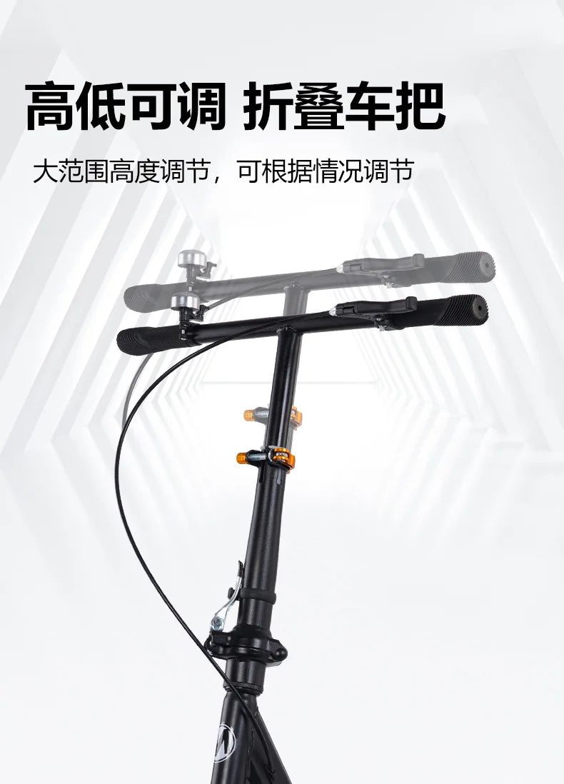 Adult Handbrake Scooter For Teens To Work Big Wheel Two-wheel Foldable Urban Campus Mobility Scooter Hot New