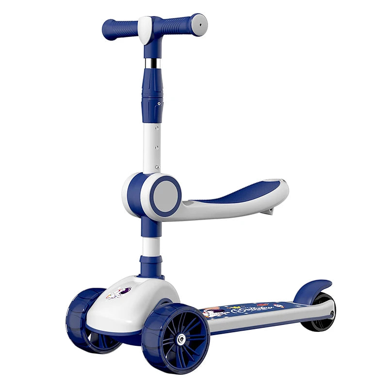 3-in-1 Scooter for Children Aged 1–3, 6–12: A versatile ride-on and push-along scooter for little boys and girls