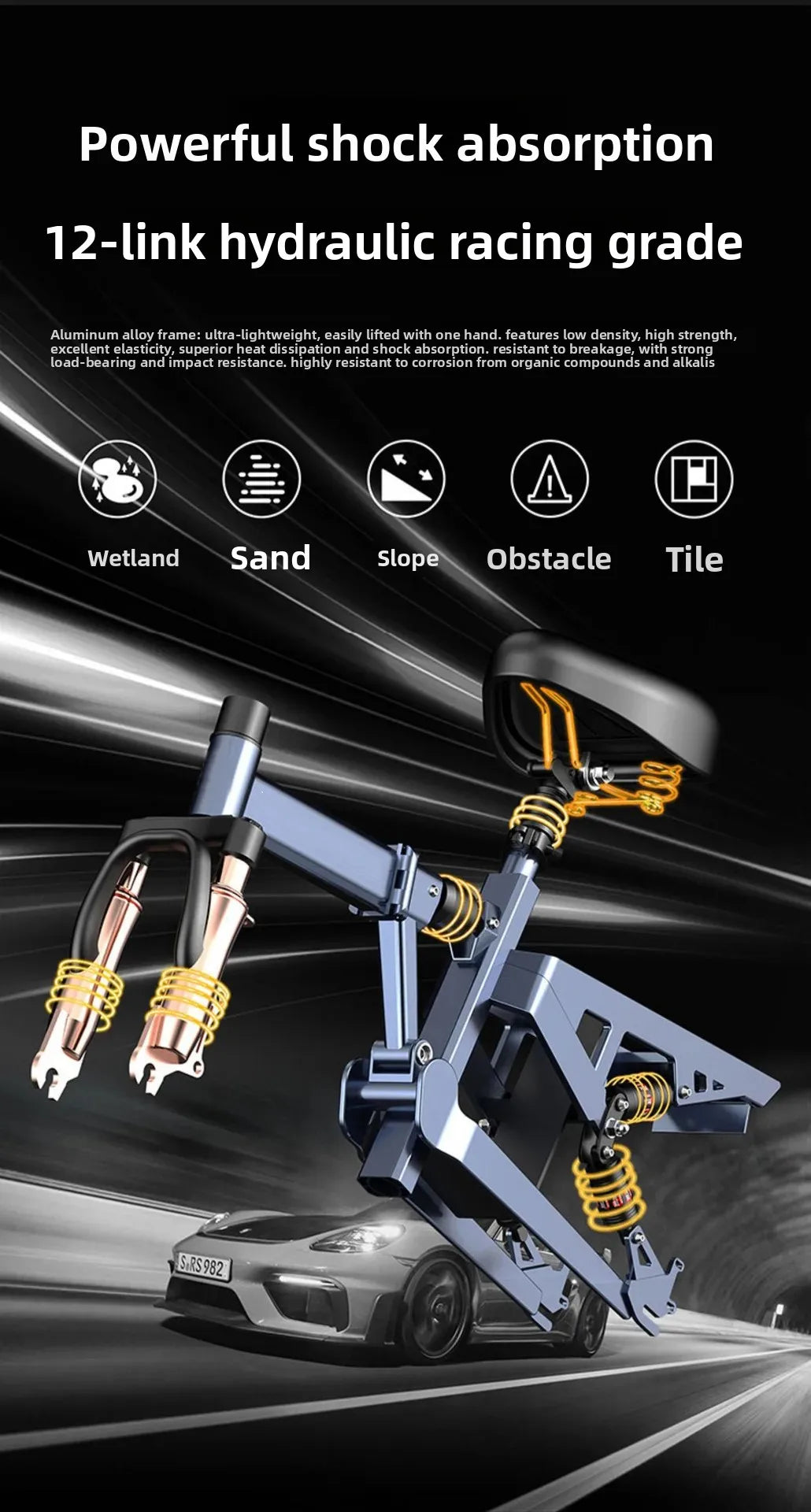 14-inch foldable E-Bike aluminum alloy explosion-proof tire electric bicycle for adults with multiple shock absorption bicycles