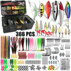Fishing 86/88/136/149/366pcs Fishing Lure Kit For Trout/Pike/Bass Multi-Lure Fishing Set Layered Tackle Pro Gear Tackle Box