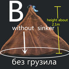 Finefish Hand Throw Fish Network Cast Net Outdoor Water Sport Hunting Catch Fishing Net Small Mesh Gillnet