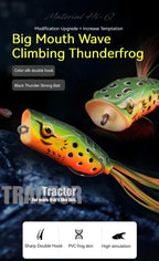 Frog Fishing Lures Gamakatsu Hook Long Cast Topwater Artificial Bait 16g Tractor Popper Lure Catch Pike Snakehead Fish Bass