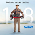 Compact Foldable Lightweight 4 Wheel Mobility Scooter Brushless Ultra Light Weight Travel Portable Electric Scooter for Disabled