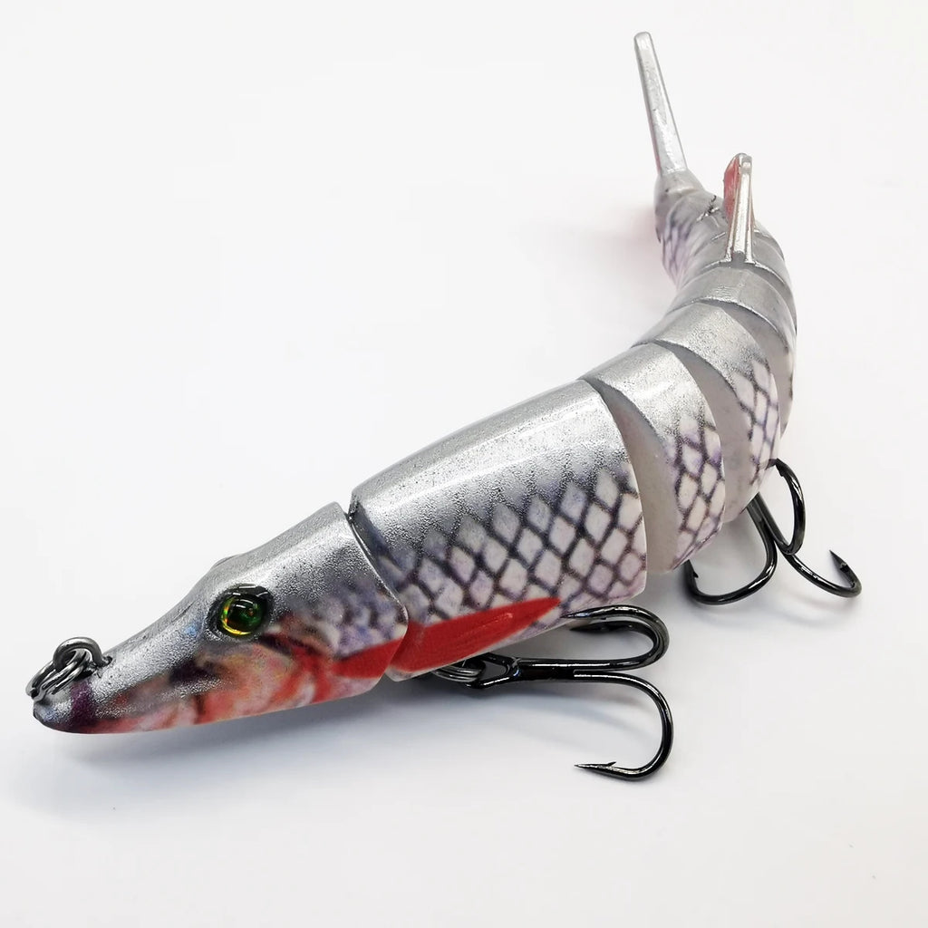 ANFS Fishing Lures for Bass Trout Multi Jointed Swimbaits Slow Sinking Bionic Swimming Lures Bass Freshwater Saltwater Bass