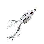 Fake Bait Lure Frog Bait Black Fish Special Kill Simulated Double Hook Point Upturned Soft Bait Floating Water Fishing Black Kin