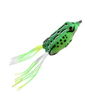 Fake Bait Lure Frog Bait Black Fish Special Kill Simulated Double Hook Point Upturned Soft Bait Floating Water Fishing Black Kin