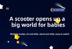 3-in-1 Scooter for Children Aged 1–3, 6–12: A versatile ride-on and push-along scooter for little boys and girls