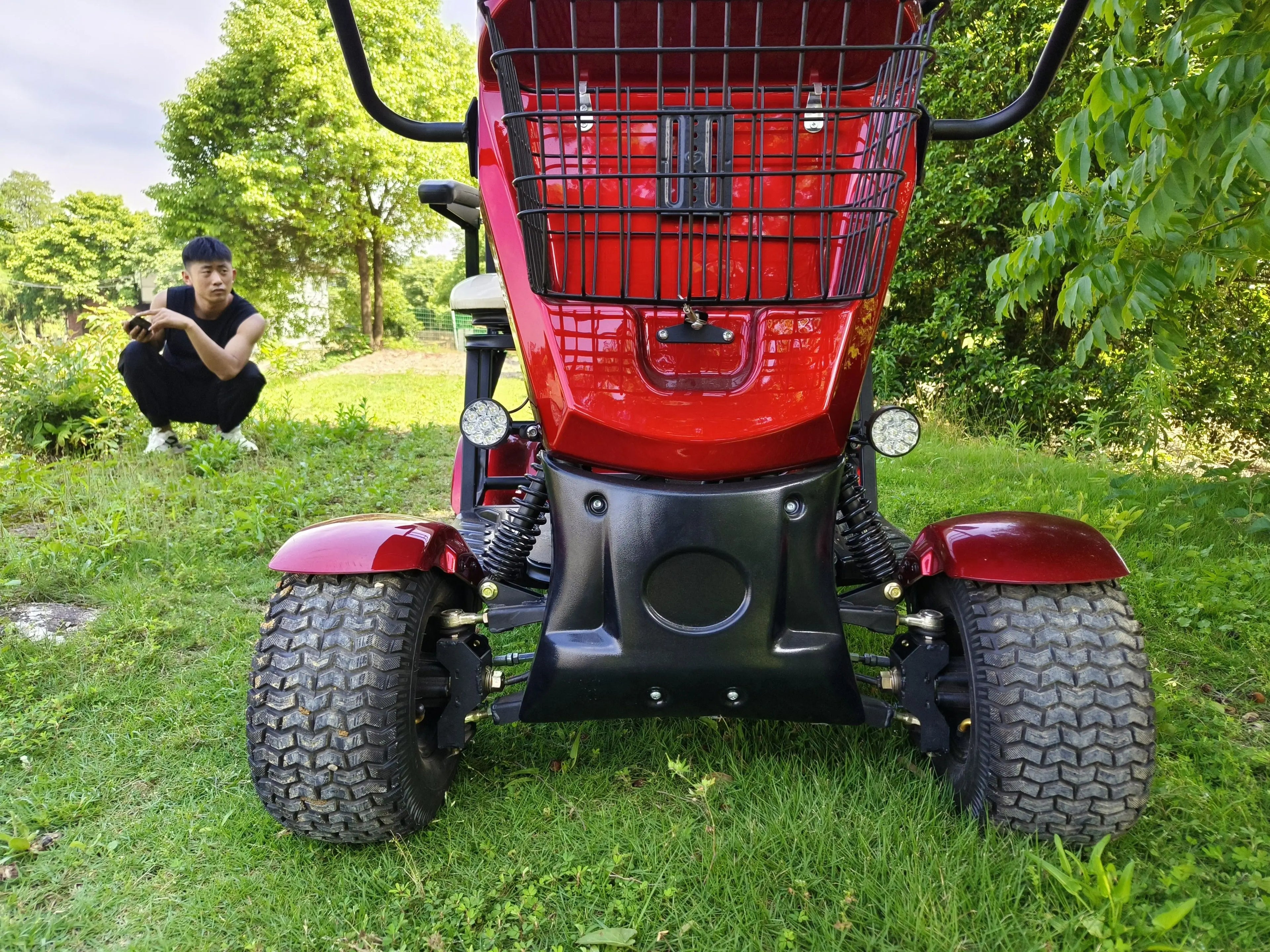 (Golf01) 4 Motor High Quality 2 Person Elderly Mobility Scooter Golf Buggy Cart Golf Car