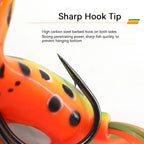 Frog Fishing Lures Gamakatsu Hook Long Cast Topwater Artificial Bait 16g Tractor Popper Lure Catch Pike Snakehead Fish Bass