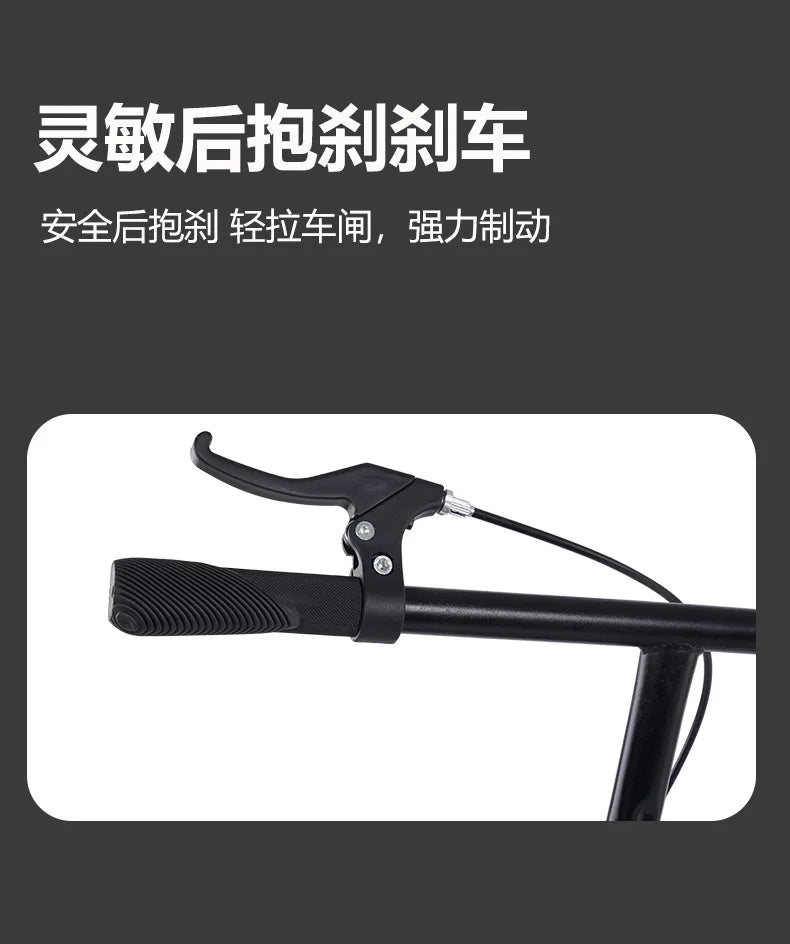 Adult Handbrake Scooter For Teens To Work Big Wheel Two-wheel Foldable Urban Campus Mobility Scooter Hot New