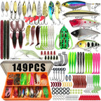 Fishing 86/88/136/149/366pcs Fishing Lure Kit For Trout/Pike/Bass Multi-Lure Fishing Set Layered Tackle Pro Gear Tackle Box