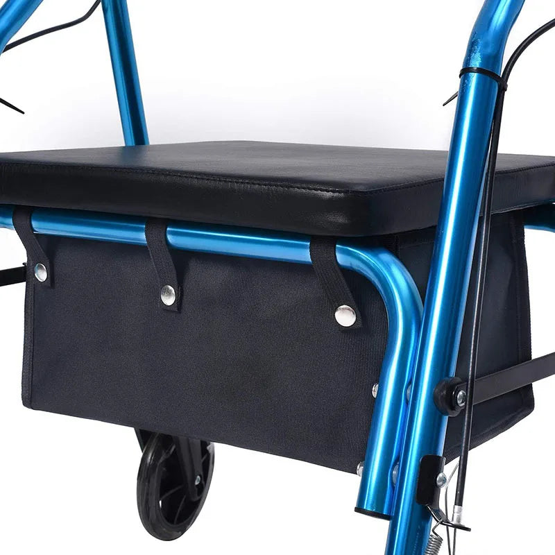 Walker Bag Under Seat for Four Wheel Rollator, Rollator Bag Tote Organizer Pouch Storage to Walkers for Senoirs, Walker Accessor