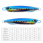 Fishing Lure 10g15g20g30g40g60g Trolling Artificial Hard Bait Bass Casting Jigging Fish Lure Sinking Spoon Tackle Metal Jig