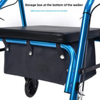 Walker Bag Under Seat for Four Wheel Rollator, Rollator Bag Tote Organizer Pouch Storage to Walkers for Senoirs, Walker Accessor