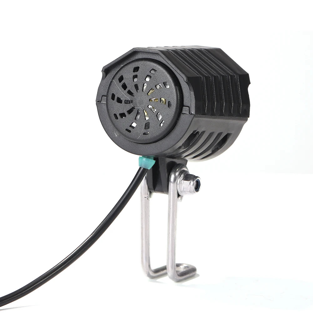 Ebike E-Bike 36V 48V 60V 80V Electric Bicycle Light with Horn Waterproof Scooters Motorcycle Headlight Horn Set Front Headlight