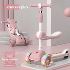 3-in-1 Scooter for Children Aged 1–3, 6–12: A versatile ride-on and push-along scooter for little boys and girls