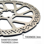 Super Ebike Electric dirt bike Light bee/E-ride pro ss Modified Ultra bee Rear Brakes 240mm Rear wheel Brake Disc