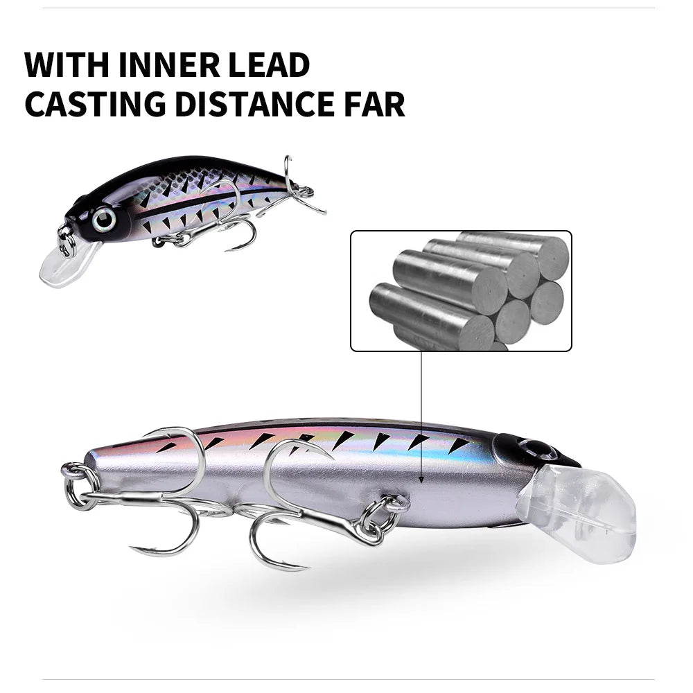 Fishing 8cm 11g Swimbaits Bass Big Fish Crankbaits Fishing Lure Floating Wobblers for Pike Minnow Lure Fishing Tackle