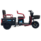 Mobility Scooter For Senior 3 Wheels Electric Scooter Cargo 600W 60V Electric Tricycle For Adults With Back Seat Movable Trike