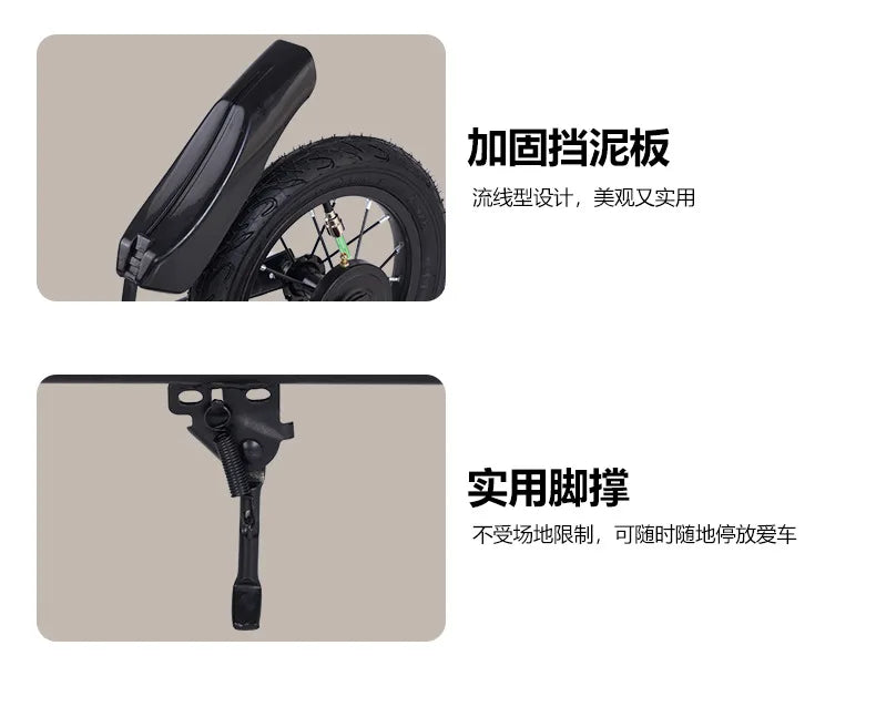 Adult Handbrake Scooter For Teens To Work Big Wheel Two-wheel Foldable Urban Campus Mobility Scooter Hot New