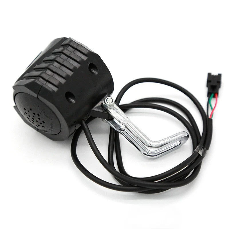 E-Bike 12V 24V 36V 48V 60V 72V Electric Bicycle Light with Horn Waterproof IPX4 Headlight Horn Set Front Headlight Horn Set