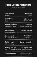 14-inch foldable E-Bike aluminum alloy explosion-proof tire electric bicycle for adults with multiple shock absorption bicycles