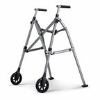 Aircraft Aluminum Folding Walker,3kg Ultra Light Rollator,Triangle Stabilization Frame,Rehabilitation Walking Aid for Seniors