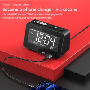 Phone-Wireless-Charger-Alarm-Clock-Bluetooth-Speaker-LED-Smart-Digital-Clock-Electronic-Desktop-Clocks-Fm-Radio-3