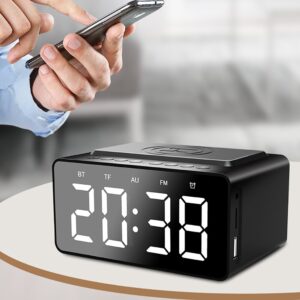 Wireless-Charger-Alarm-Clock-bluetooth-Speaker-LED-Smart-Digital-Clock-Table-Electronic-Desktop-Clocks-FM-Radio-4